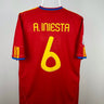 Andres Iniesta - Spanien 2010 hjemmebane trøje L 🇪🇸 Fodboldshoppen_dk 1