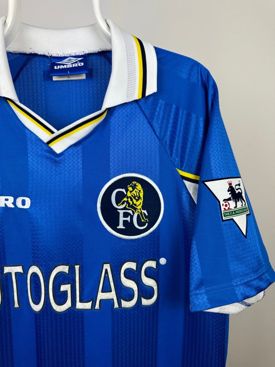 Brian Laudrup - Chelsea 1998/99 hjemmebane trøje L 🇩🇰 Fodboldshoppen_dk 4