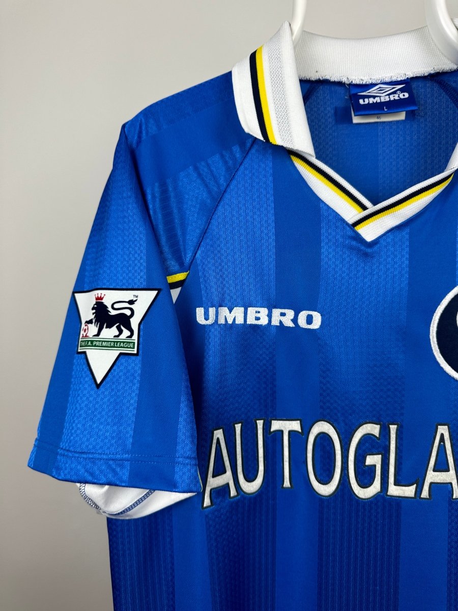 Brian Laudrup - Chelsea 1998/99 hjemmebane trøje L 🇩🇰 Fodboldshoppen_dk 3