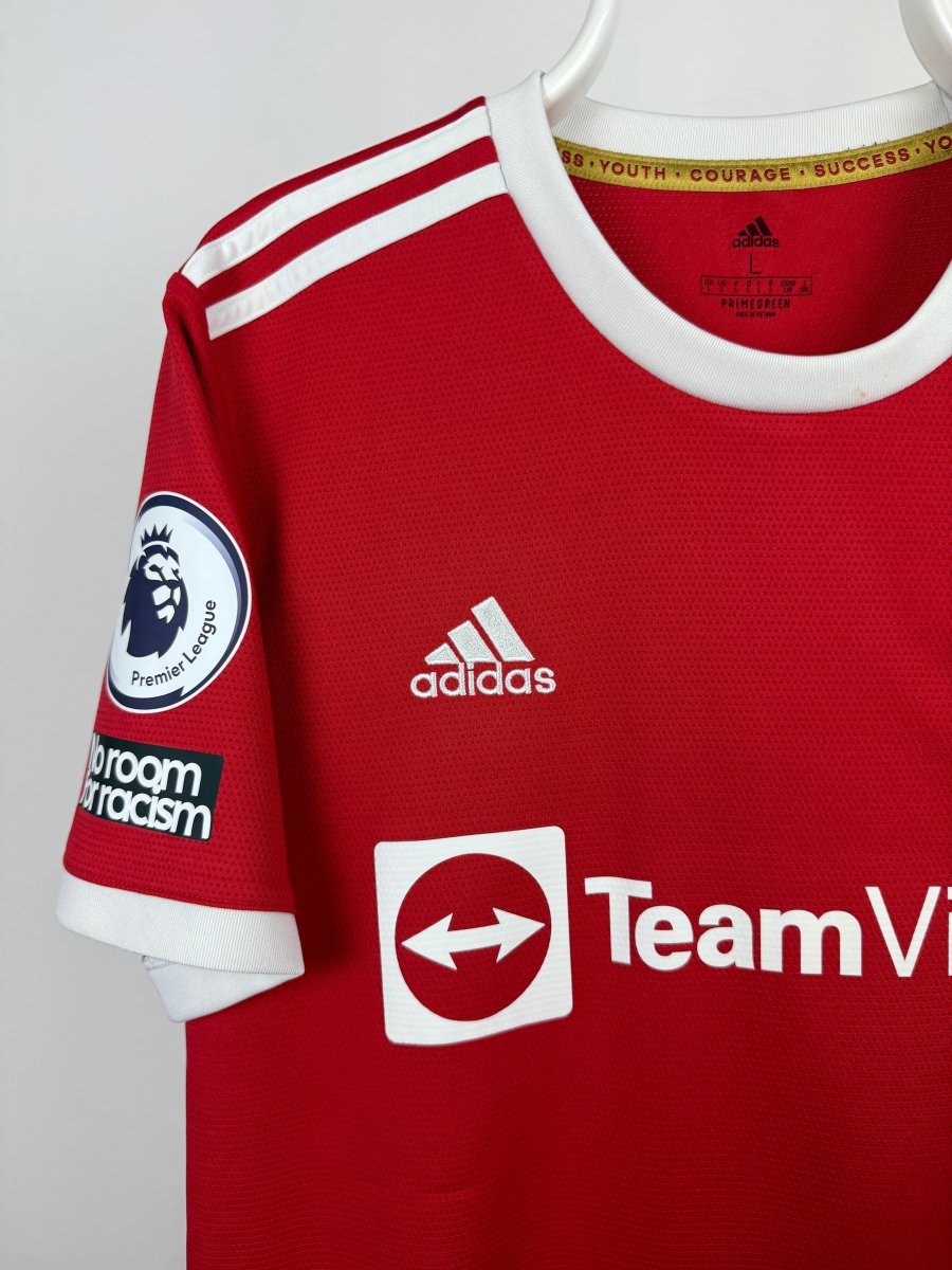 Cristiano Ronaldo - Manchester United 2021/22 hjemmebane trøje L 🇵🇹 Fodboldshoppen_dk 3