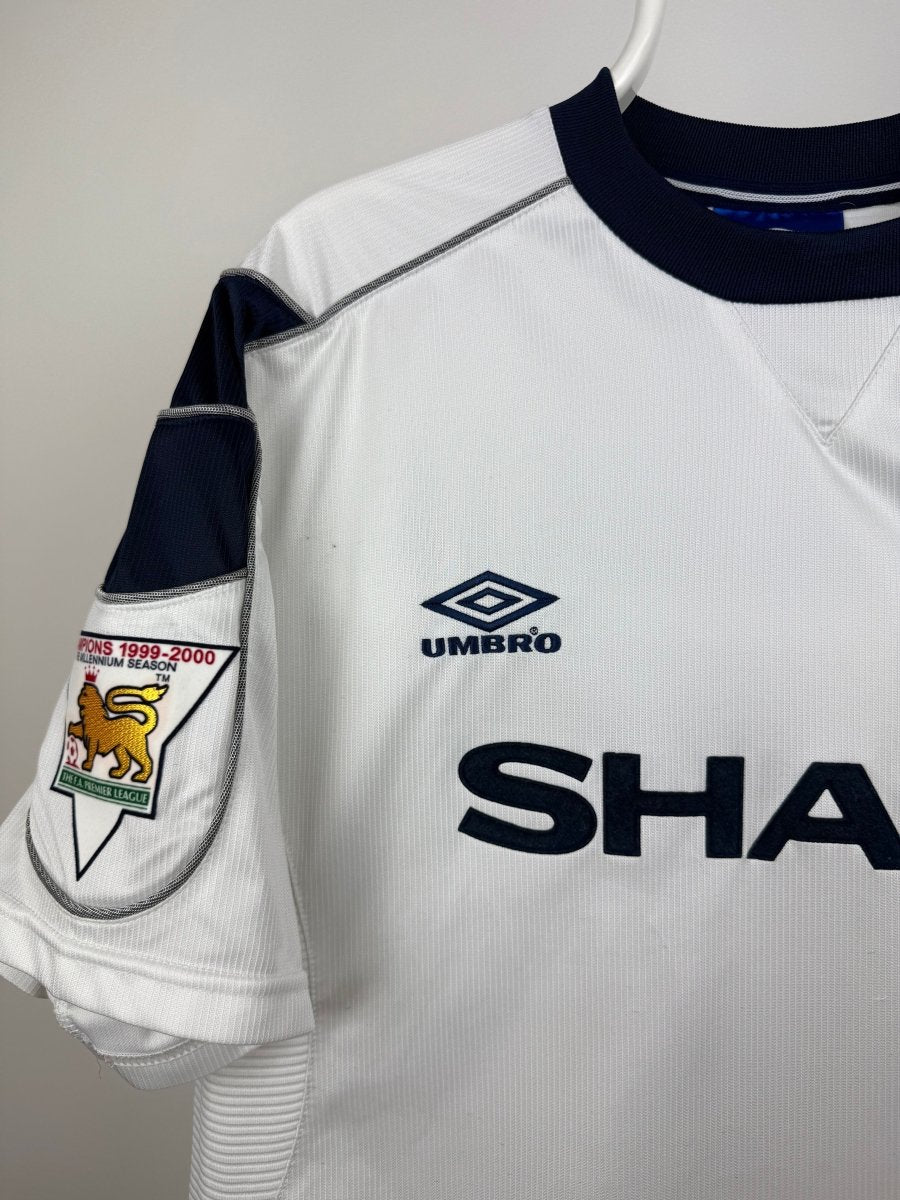 David Beckham - Manchester United 2000/01 udebane trøje L 🏴 Fodboldshoppen_dk 3