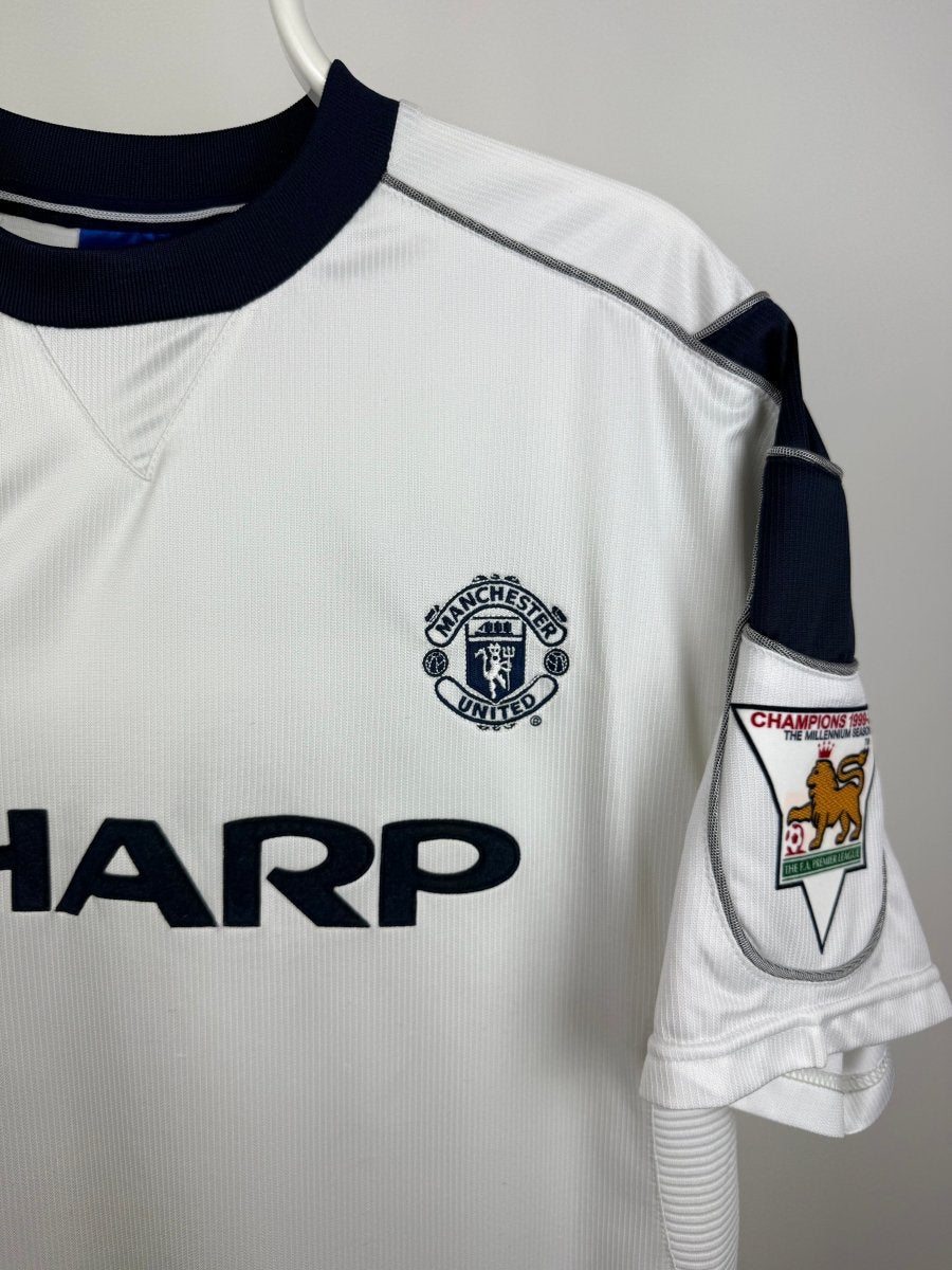 David Beckham - Manchester United 2000/01 udebane trøje L 🏴 Fodboldshoppen_dk 4