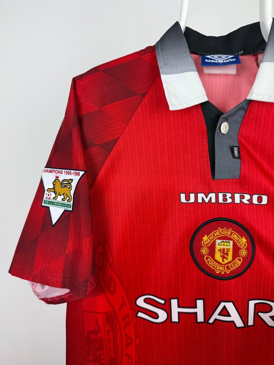 Eric Cantona - Manchester United 1997/98 hjemmebane trøje L 🇫🇷 Fodboldshoppen_dk 3