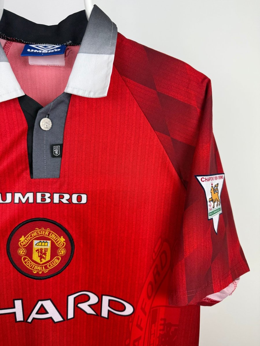 Eric Cantona - Manchester United 1997/98 hjemmebane trøje L 🇫🇷 Fodboldshoppen_dk 4