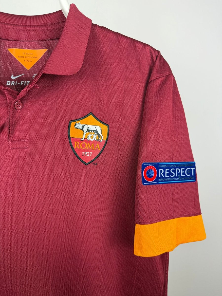 Francesco Totti - Roma 2014/15 hjemmebane trøje L 🇮🇹 Fodboldshoppen_dk 4