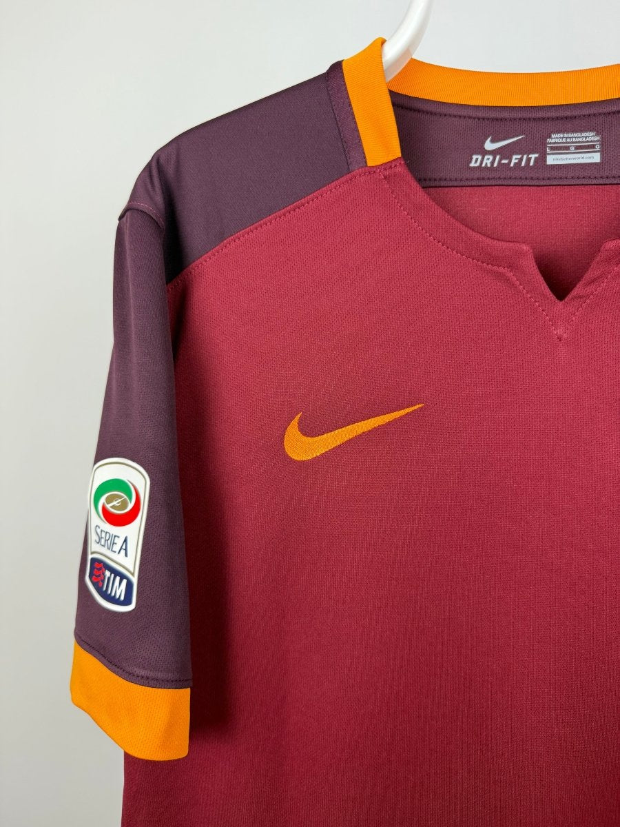 Francesco Totti - Roma 2015/16 hjemmebane trøje L 🇮🇹 Fodboldshoppen_dk 3