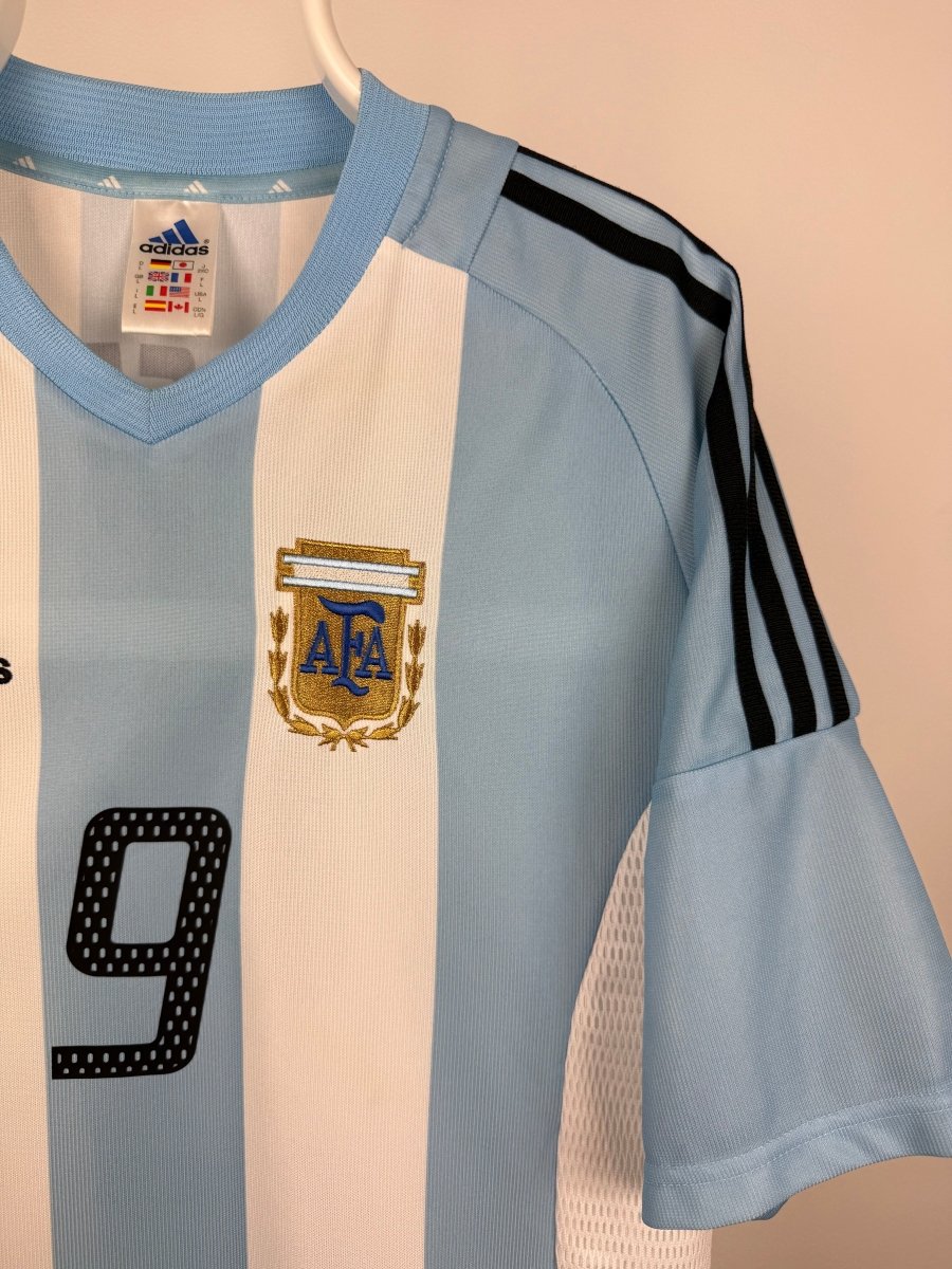 Gabriel Batistuta - Argentina 2002 hjemmebane trøje L 🇦🇷 Fodboldshoppen_dk 4