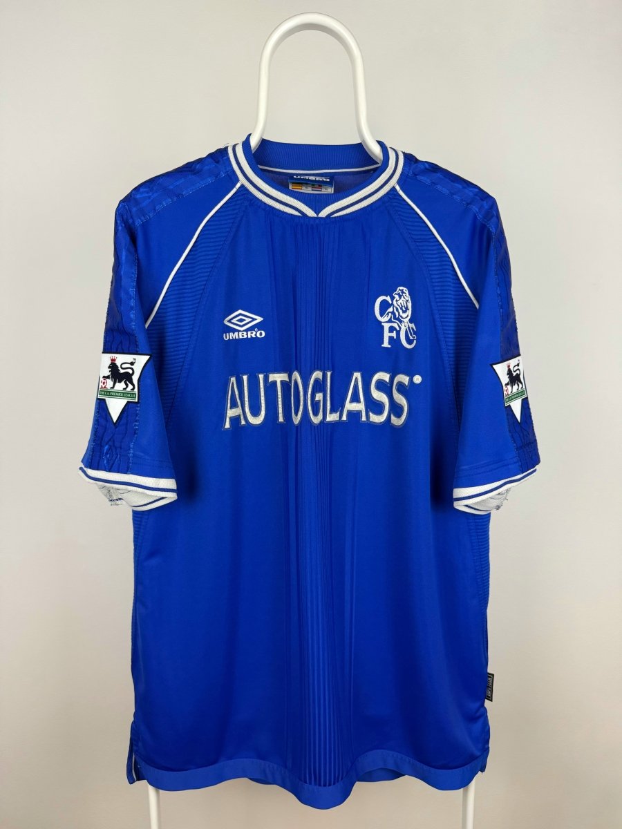Gianfranco Zola - Chelsea 1999/01 hjemmebane trøje XL 🇮🇹 Fodboldshoppen_dk 2