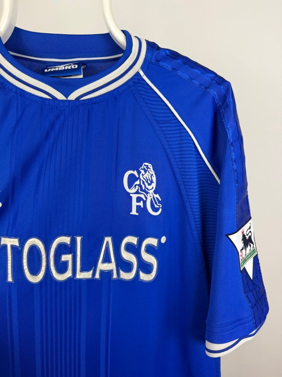 Gianfranco Zola - Chelsea 1999/01 hjemmebane trøje XL 🇮🇹 Fodboldshoppen_dk 4