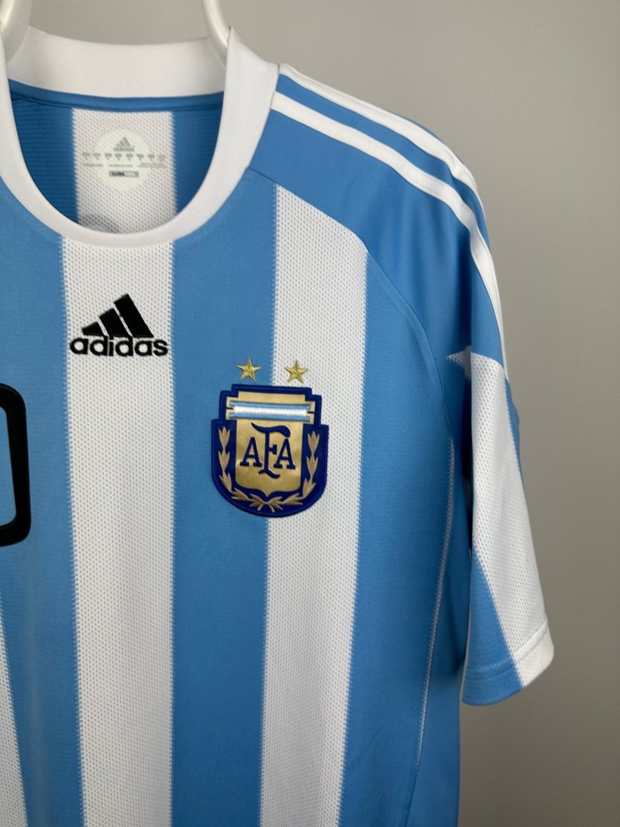 Lionel Messi - Argentina 2010 hjemmebane trøje M 🇦🇷 Fodboldshoppen_dk 4