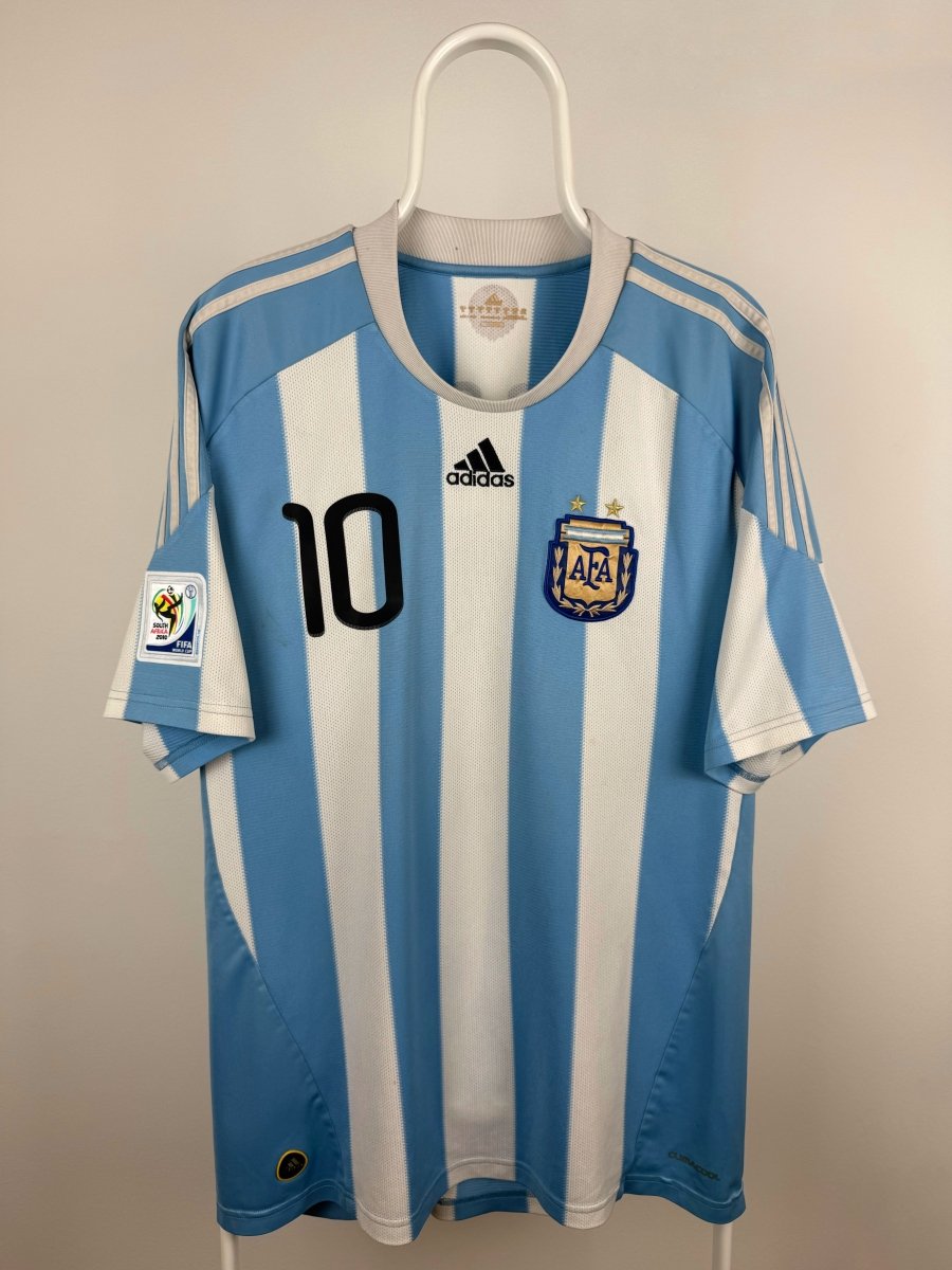 Lionel Messi - Argentina 2010 hjemmebane trøje XL 🇦🇷 Fodboldshoppen_dk 2