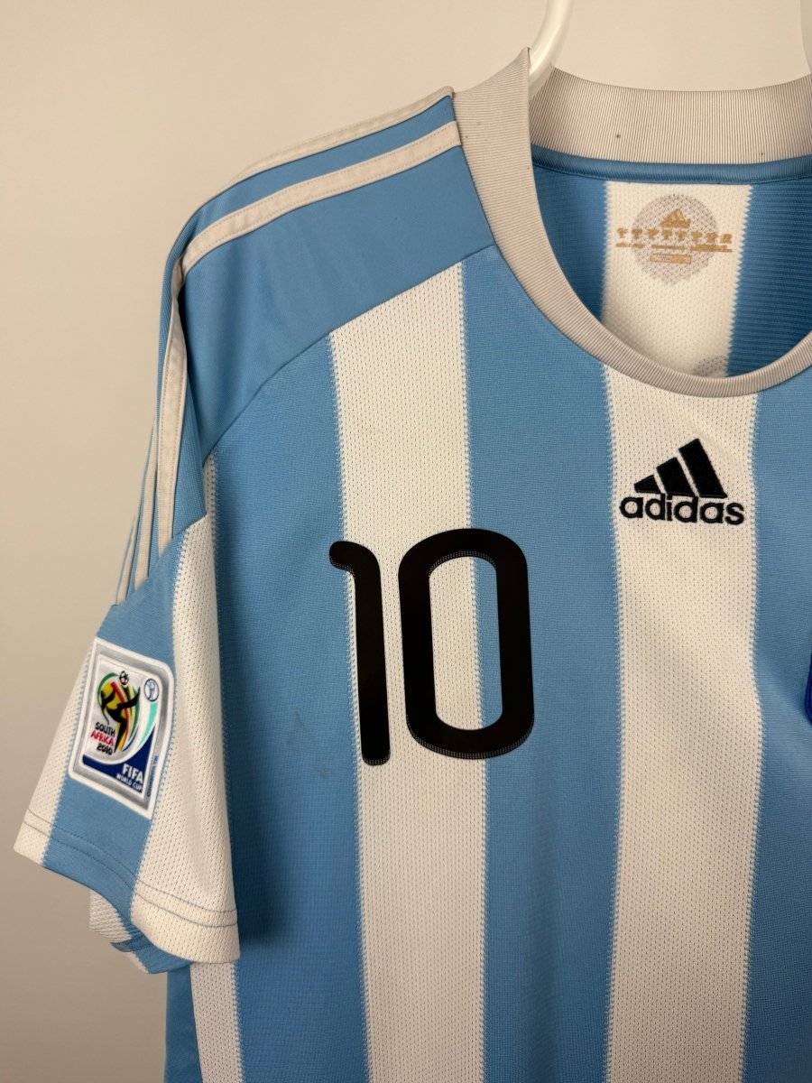 Lionel Messi - Argentina 2010 hjemmebane trøje XL 🇦🇷 Fodboldshoppen_dk 3