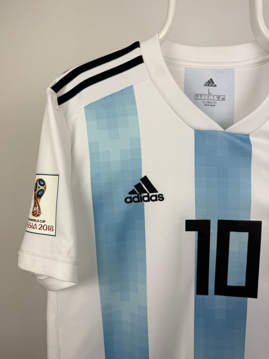 Lionel Messi - Argentina 2018 hjemmebane trøje L 🇦🇷 Fodboldshoppen_dk 3