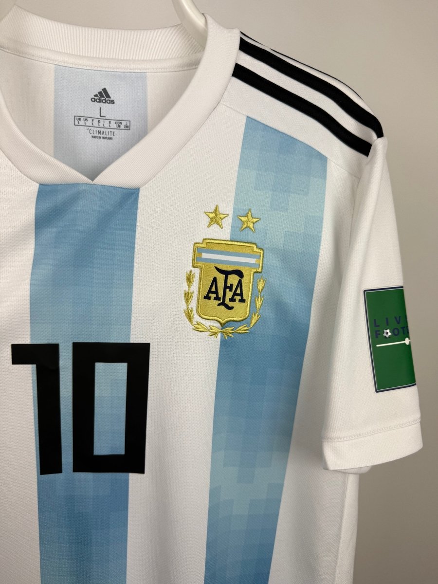 Lionel Messi - Argentina 2018 hjemmebane trøje L 🇦🇷 Fodboldshoppen_dk 4