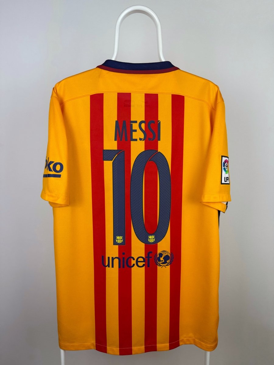 Lionel Messi - FC Barcelona 2015/16 udebane trøje L 🇦🇷 Fodboldshoppen_dk 1