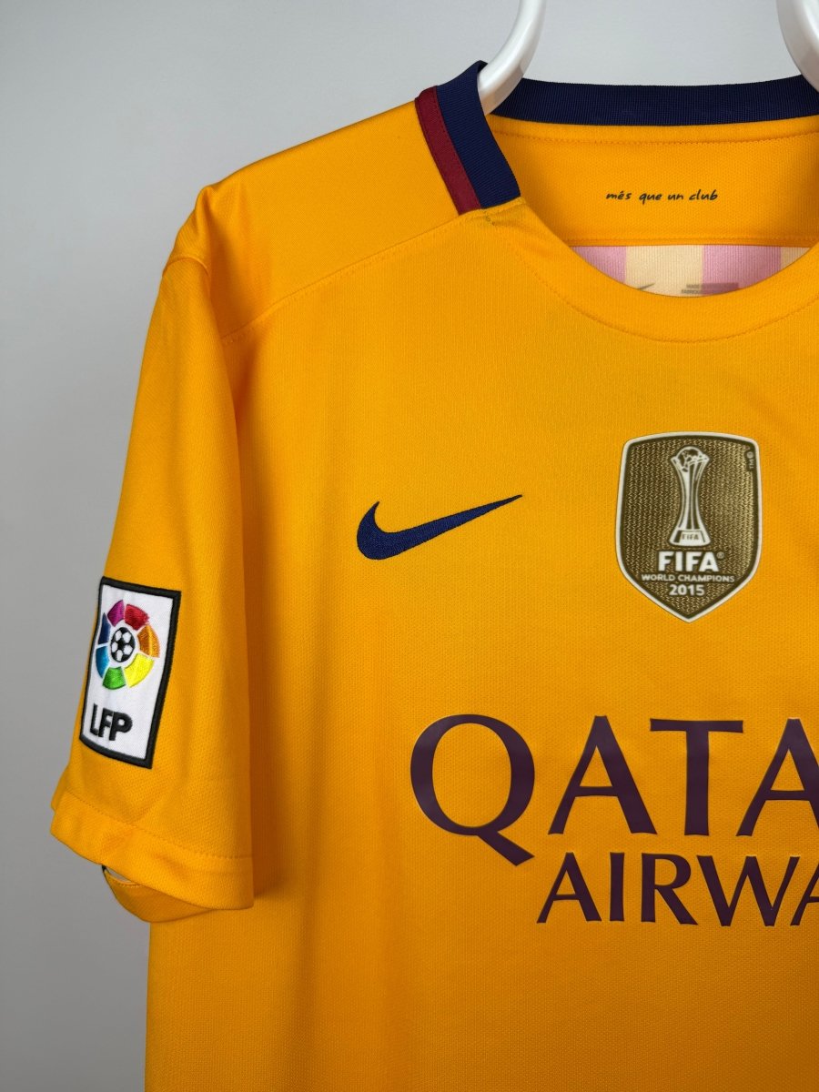 Lionel Messi - FC Barcelona 2015/16 udebane trøje L 🇦🇷 Fodboldshoppen_dk 3