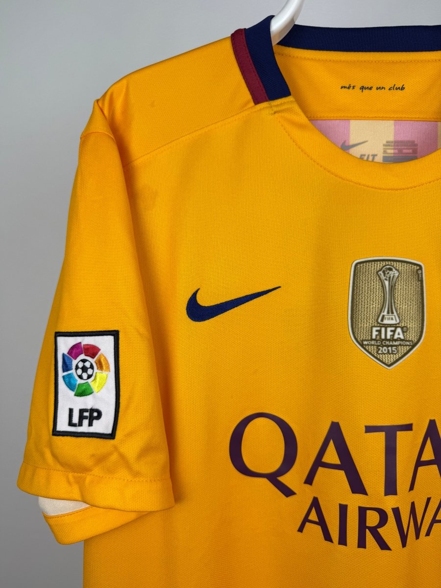 Lionel Messi - FC Barcelona 2015/16 udebane trøje XL 🇦🇷 Fodboldshoppen_dk 3