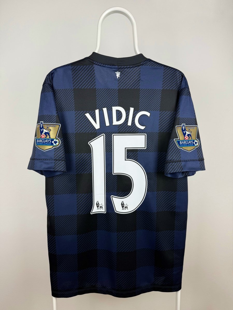 Nemanja Vidic - Manchester United 2013/14 udebane trøje L 🇷🇸 Fodboldshoppen_dk 1