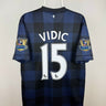 Nemanja Vidic - Manchester United 2013/14 udebane trøje L 🇷🇸 Fodboldshoppen_dk 1