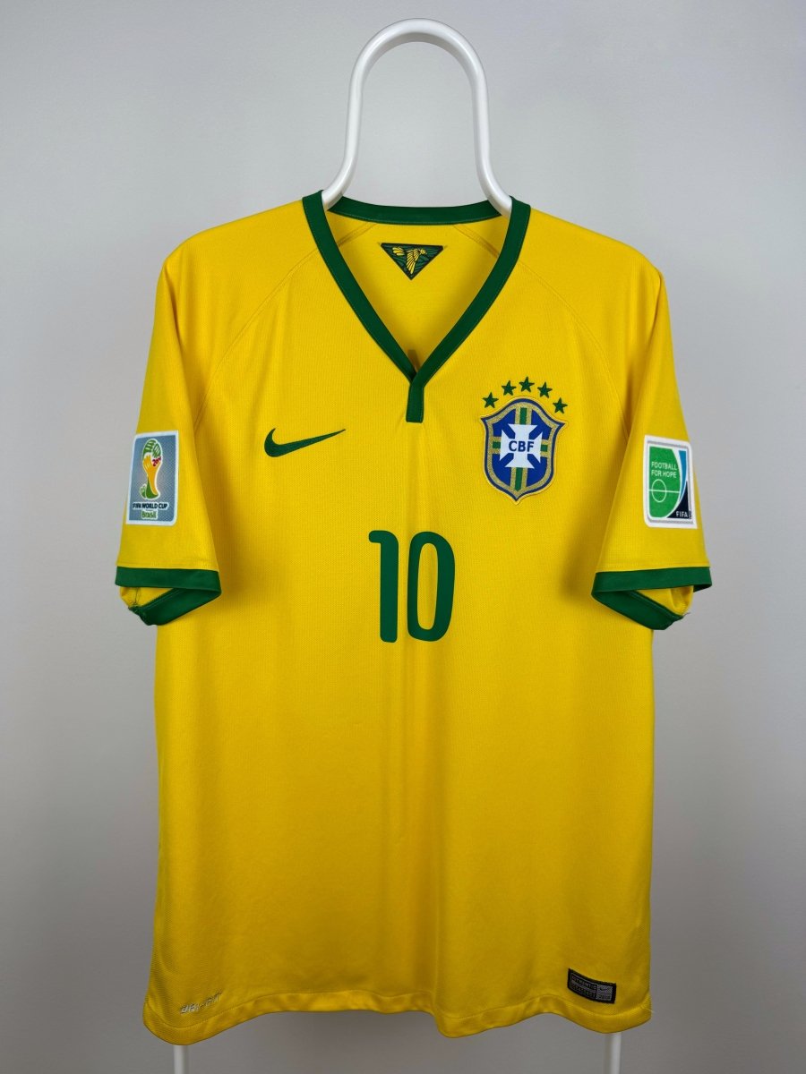 Neymar Jr. - Brasilien 2014 hjemmebane trøje L 🇧🇷 Fodboldshoppen_dk 2