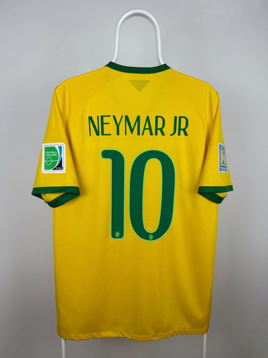 Neymar Jr. - Brasilien 2014 hjemmebane trøje L 🇧🇷 Fodboldshoppen_dk 1