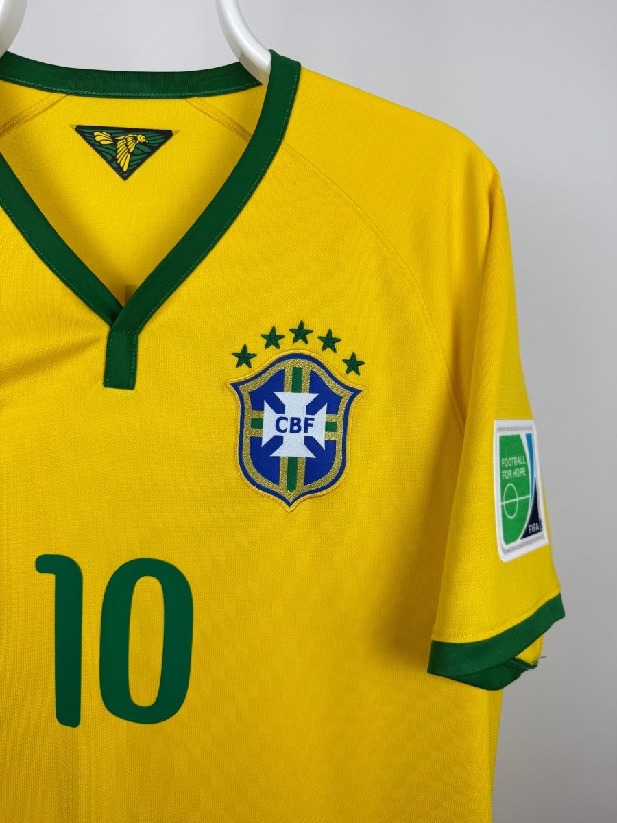 Neymar Jr. - Brasilien 2014 hjemmebane trøje L 🇧🇷 Fodboldshoppen_dk 4