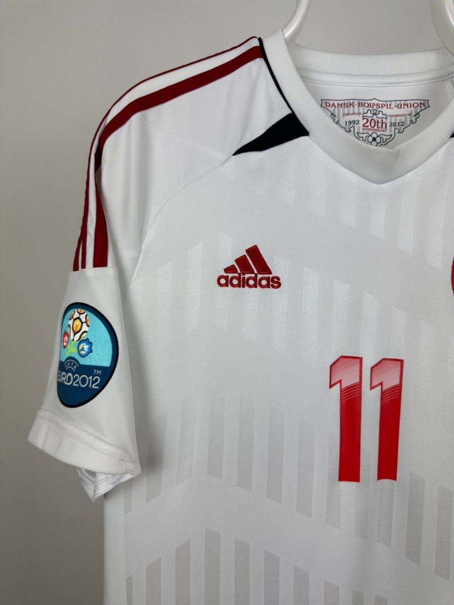 Nicklas Bendtner - Danmark 2012 udebane trøje S 🇩🇰 Fodboldshoppen_dk 3