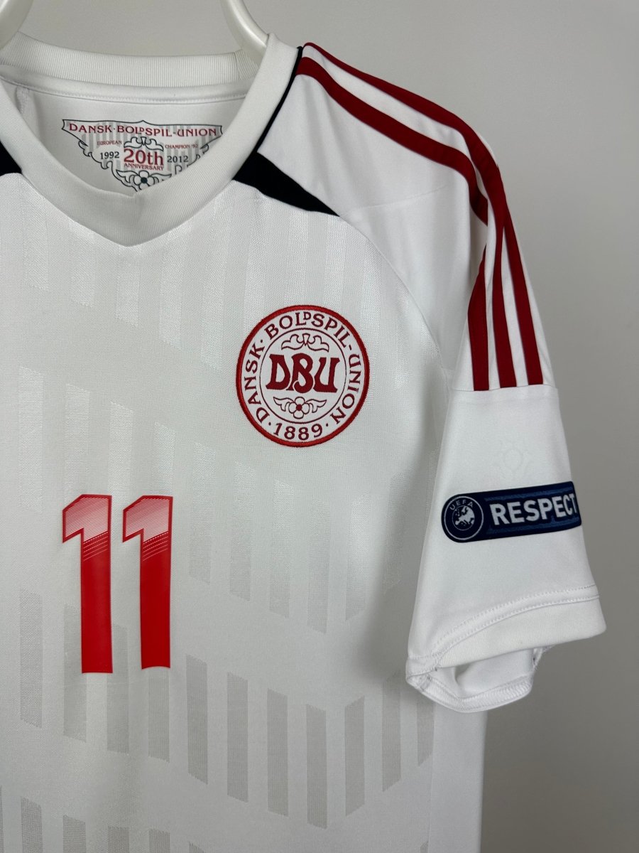 Nicklas Bendtner - Danmark 2012 udebane trøje S 🇩🇰 Fodboldshoppen_dk 4