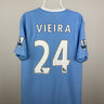 Patrick Vieira - Manchester City 2010/11 hjemmebane trøje XL 🇫🇷 Fodboldshoppen_dk 1