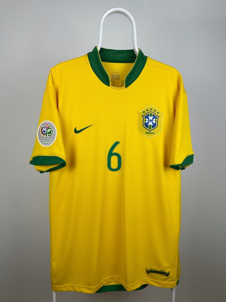 Roberto Carlos - Brasilien 2006 hjemmebane trΓΈje XL π§π· Fodboldshoppen_dk 2