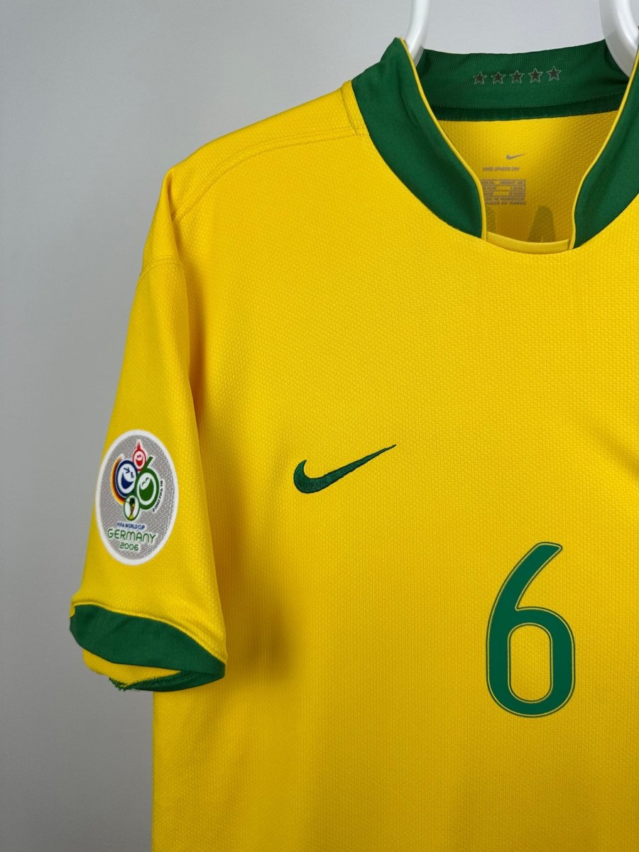 Roberto Carlos - Brasilien 2006 hjemmebane trøje XL 🇧🇷 Fodboldshoppen_dk 3