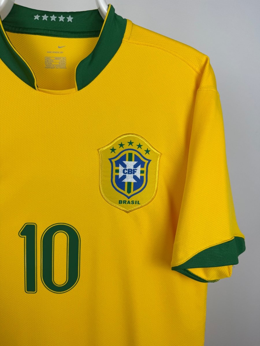 Ronaldinho - Brasilien 2006 hjemmebane trøje L 🇧🇷 Fodboldshoppen_dk 4