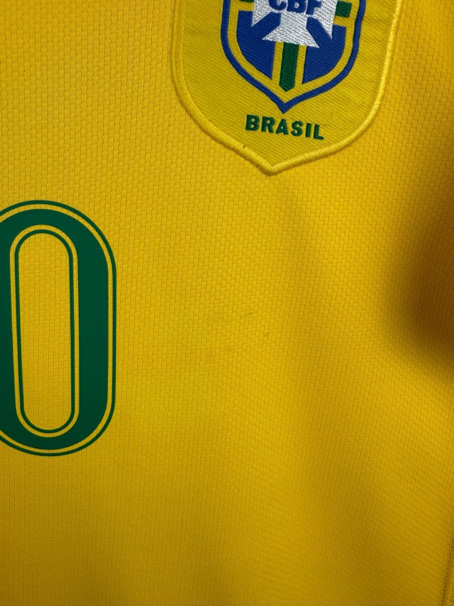 Ronaldinho - Brasilien 2006 hjemmebane trøje M 🇧🇷 Fodboldshoppen_dk 5