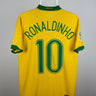 Ronaldinho - Brasilien 2006 hjemmebane trøje M 🇧🇷 Fodboldshoppen_dk 1