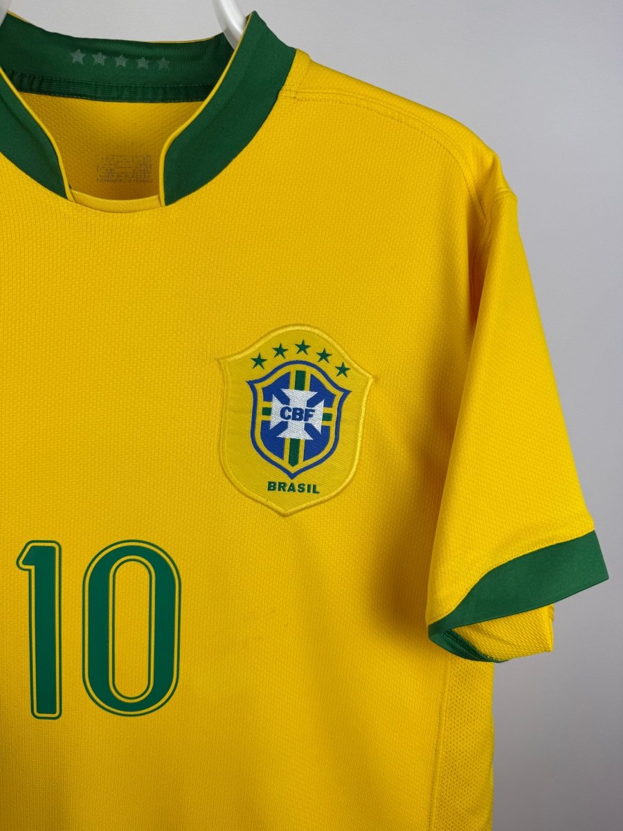 Ronaldinho - Brasilien 2006 hjemmebane trøje M 🇧🇷 Fodboldshoppen_dk 4