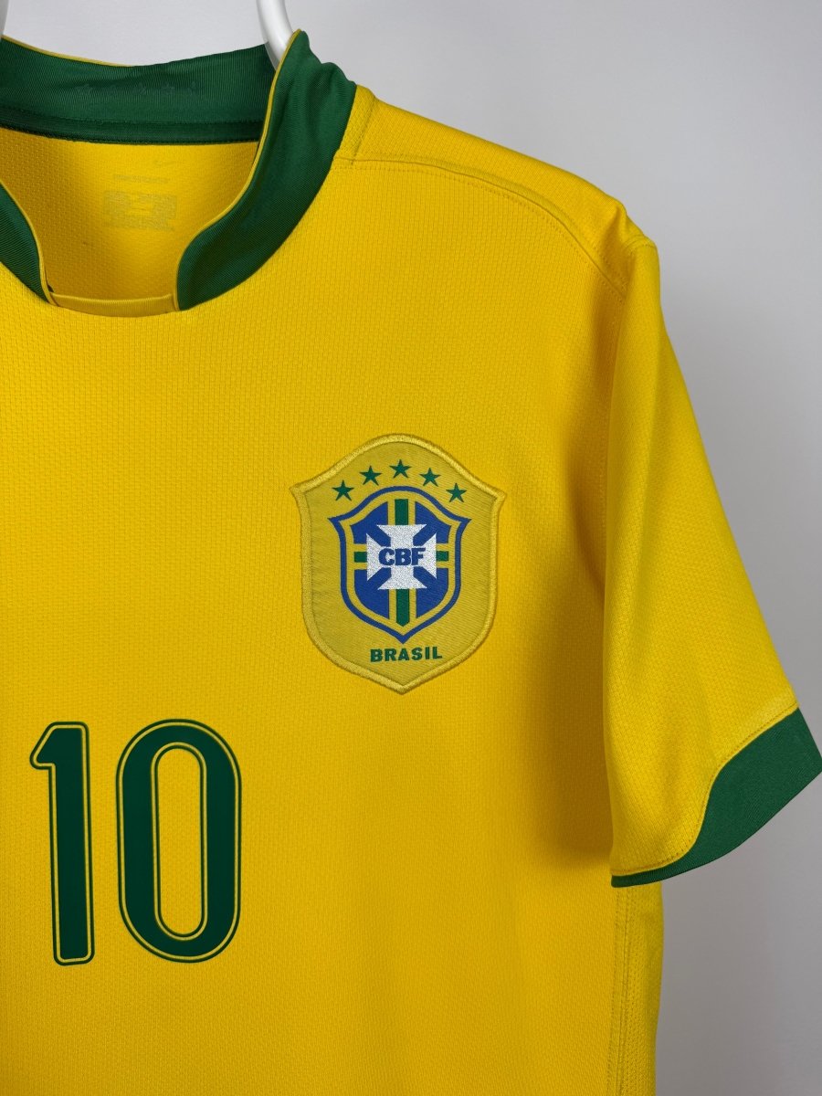 Ronaldinho - Brasilien 2006 hjemmebane trøje M 🇧🇷 Fodboldshoppen_dk 4