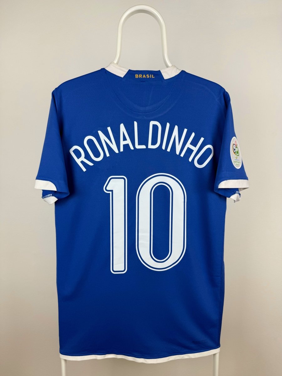 Ronaldinho - Brasilien 2006 udebane trøje M 🇧🇷 Fodboldshoppen_dk 1