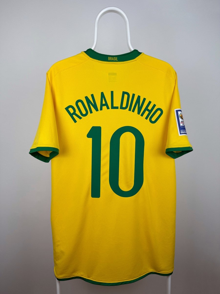 Ronaldinho - Brasilien 2008 hjemmebane trøje M 🇧🇷 Fodboldshoppen_dk 1