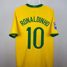 Ronaldinho - Brasilien 2008 hjemmebane trøje M 🇧🇷 Fodboldshoppen_dk 1