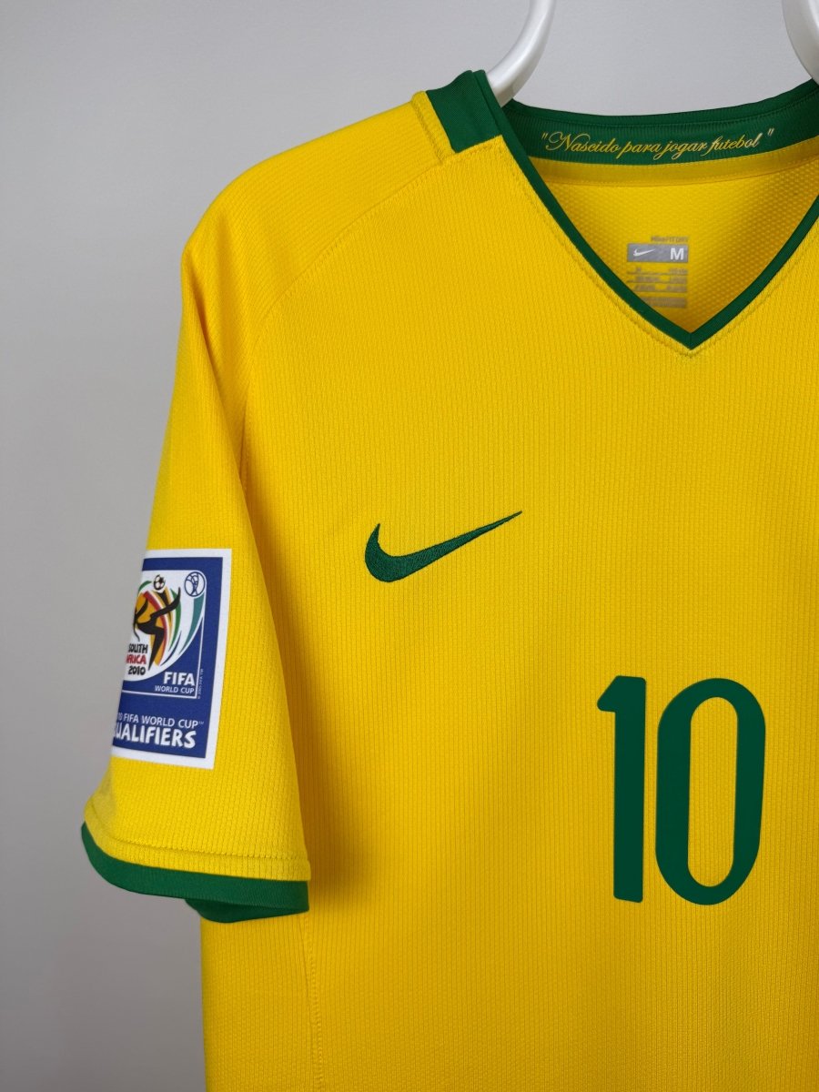 Ronaldinho - Brasilien 2008 hjemmebane trøje M 🇧🇷 Fodboldshoppen_dk 3