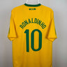 Ronaldinho - Brasilien 2010 hjemmebane trøje L 🇧🇷 Fodboldshoppen_dk 1