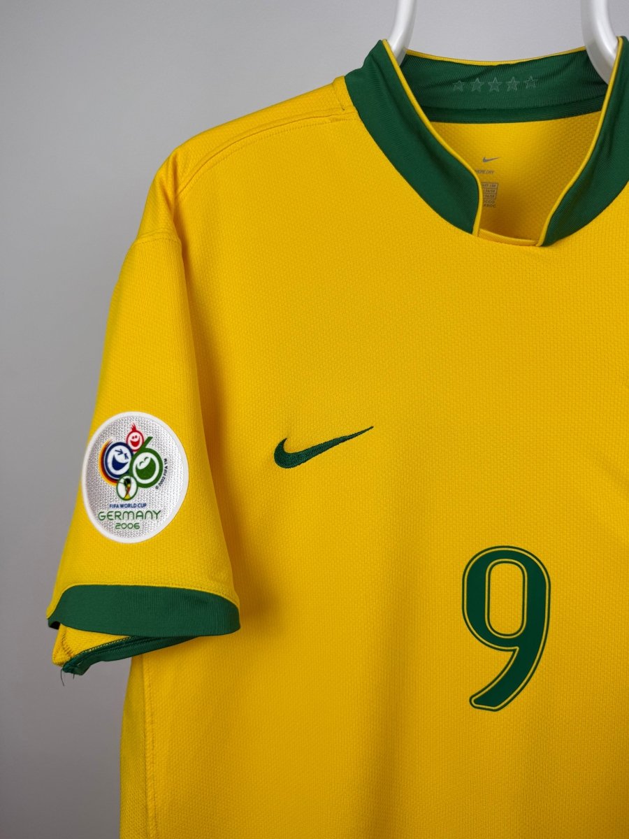 Ronaldo Nazario - Brasilien 2006 hjemmebane trøje XL 🇧🇷 Fodboldshoppen_dk 3