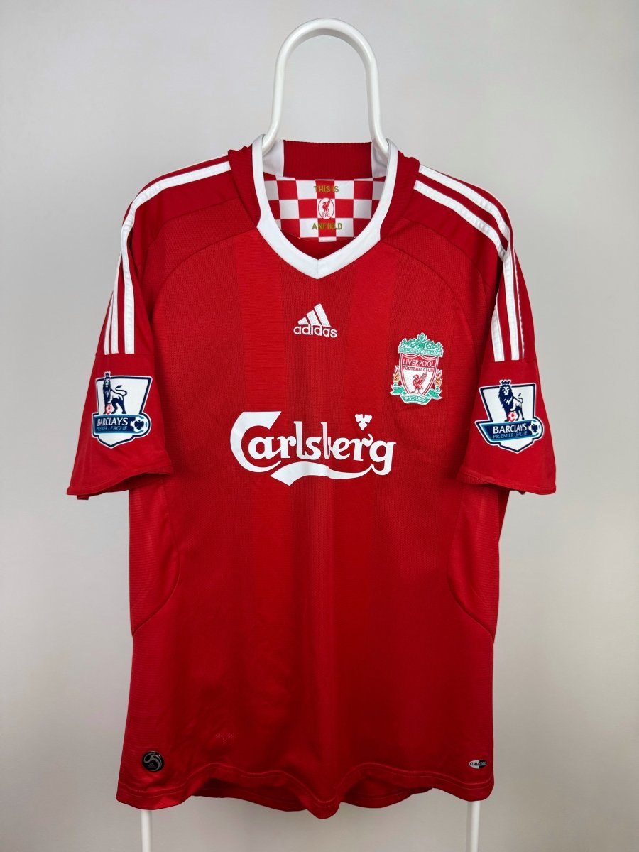 Steven Gerrard - Liverpool 2008/09 hjemmebane trøje L 🏴 Fodboldshoppen_dk 2