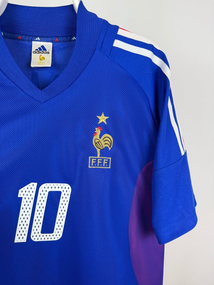 Zinedine Zidane - Frankrig 2002 hjemmebane trøje M 🇫🇷 Fodboldshoppen_dk 4