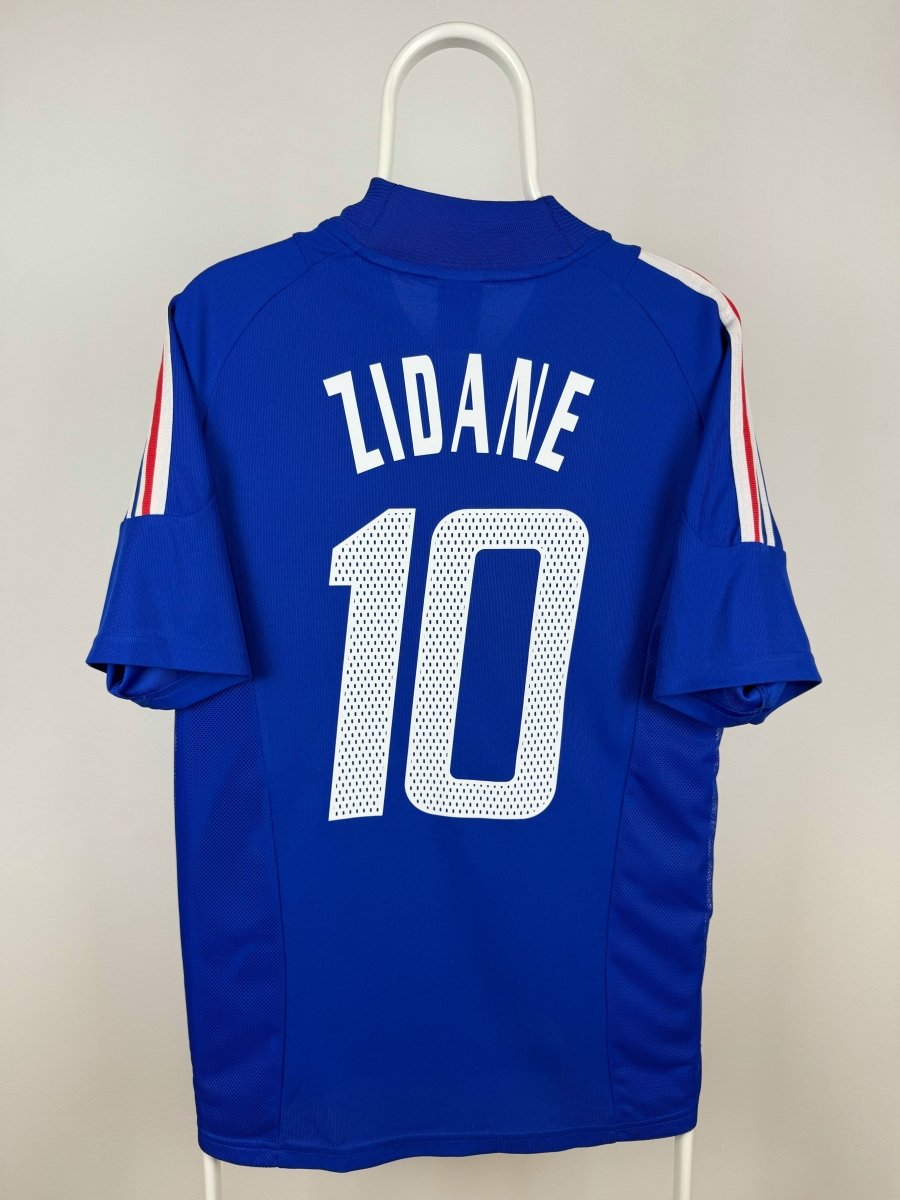 Zinedine Zidane - Frankrig 2002 hjemmebane trøje M 🇫🇷 Fodboldshoppen_dk 1
