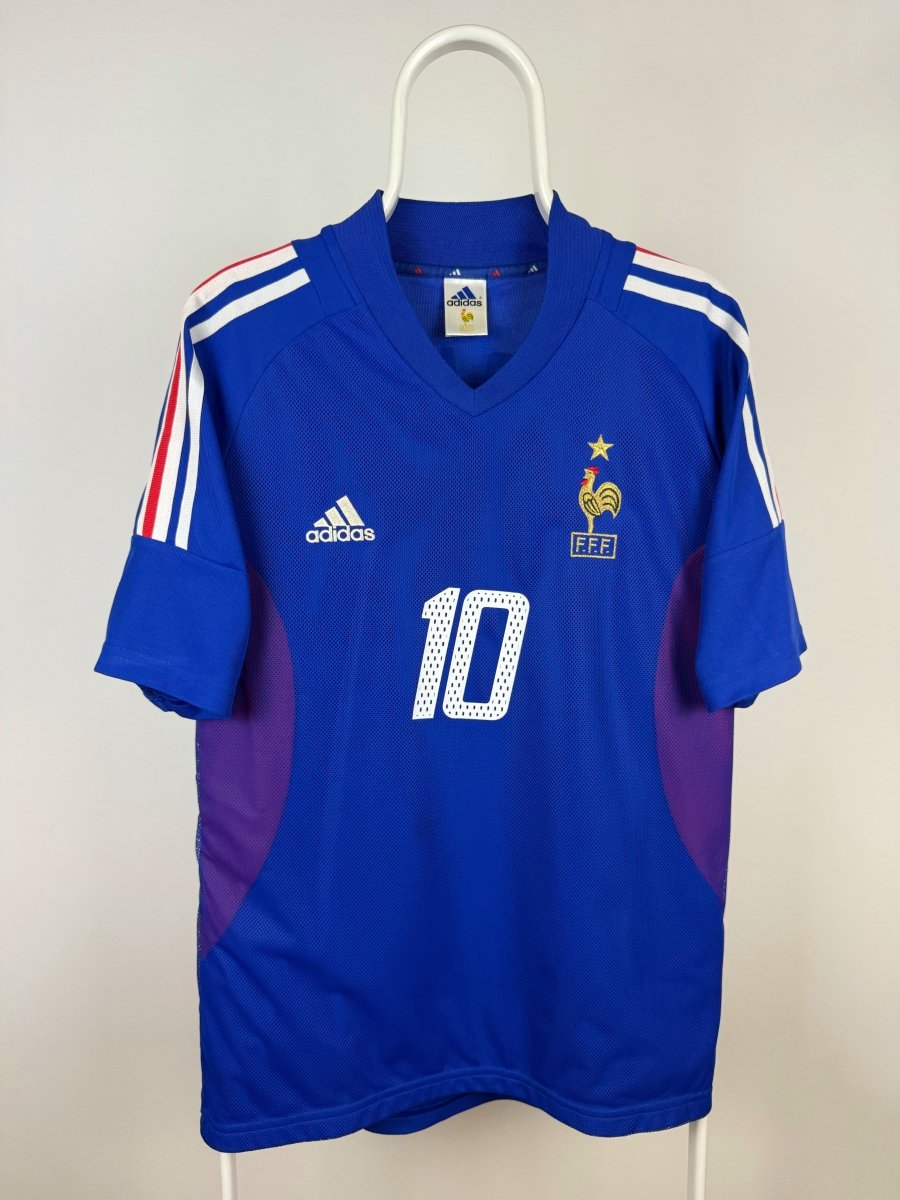 Zinedine Zidane - Frankrig 2002 hjemmebane trøje M 🇫🇷 Fodboldshoppen_dk 2
