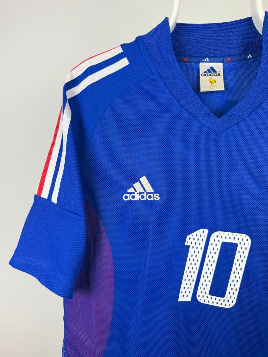 Zinedine Zidane - Frankrig 2002 hjemmebane trøje M 🇫🇷 Fodboldshoppen_dk 3