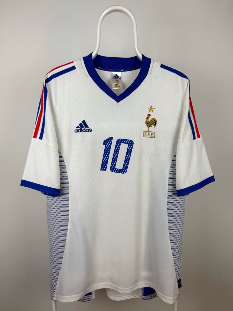 Zinedine Zidane - Frankrig 2002 udebane trøje L 🇫🇷 Fodboldshoppen_dk 2