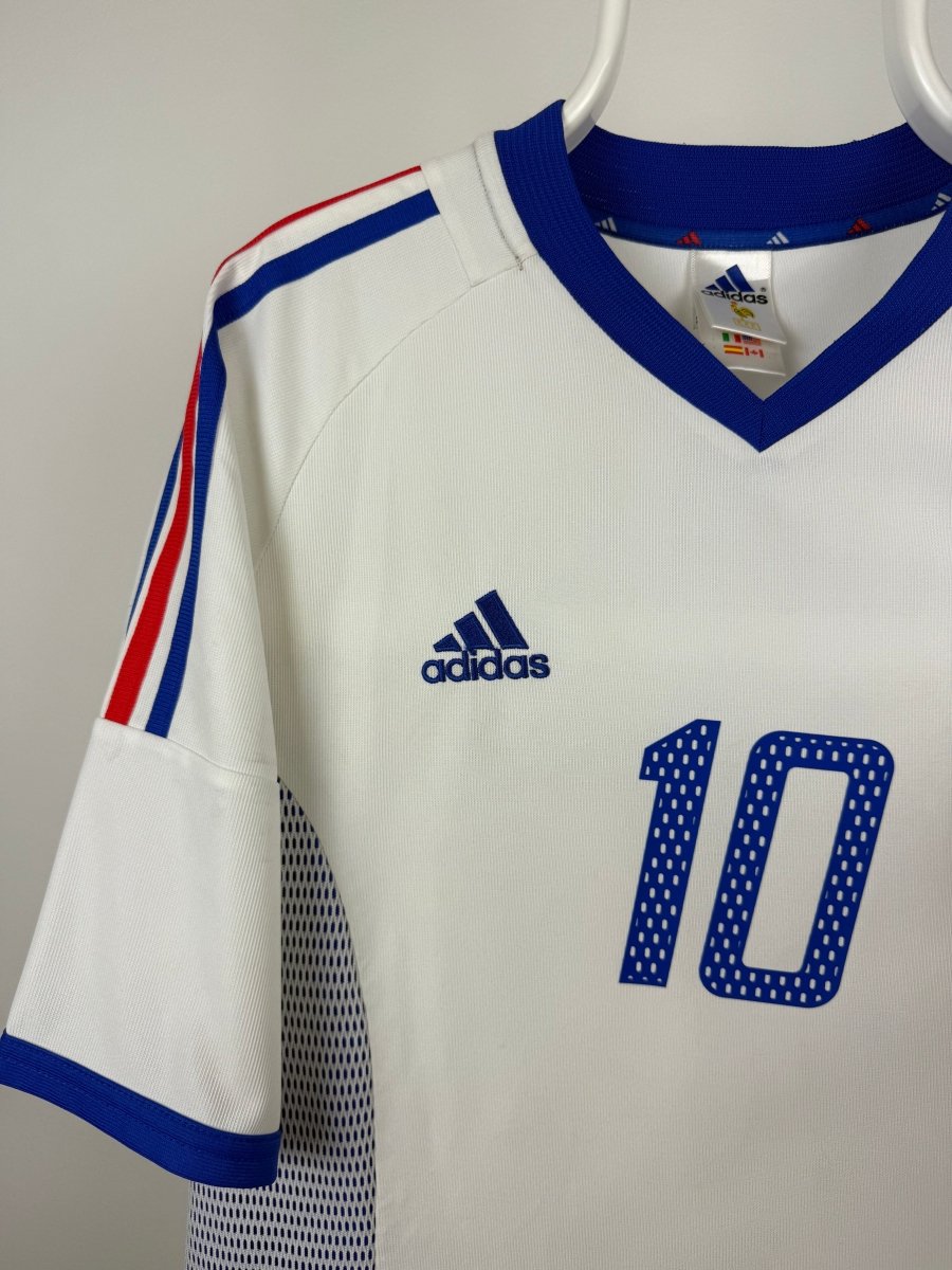 Zinedine Zidane - Frankrig 2002 udebane trøje L 🇫🇷 Fodboldshoppen_dk 3