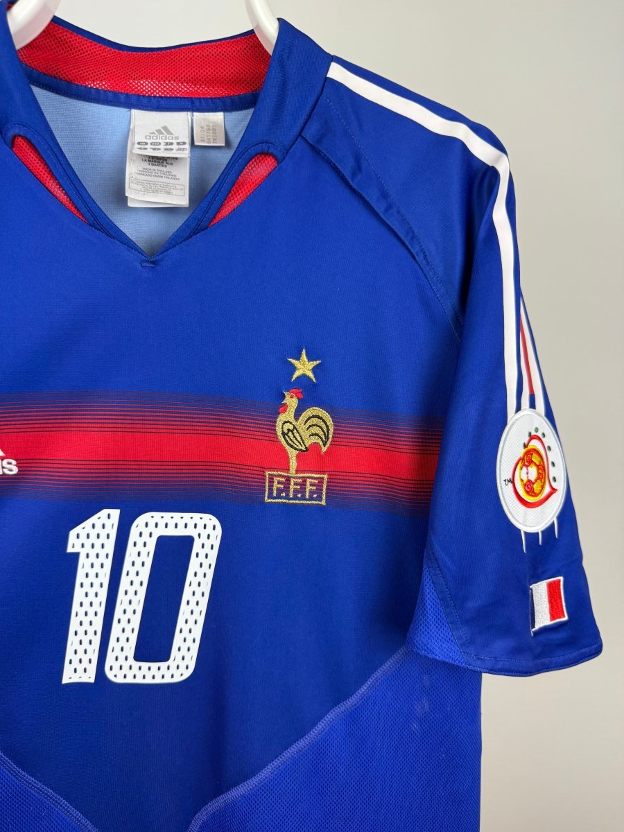 Zinedine Zidane - Frankrig 2004 hjemmebane trøje L 🇫🇷 Fodboldshoppen_dk 4